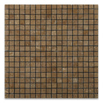 5/8x5/8 Noce Travertine Tumbled Mosaic Tile 5/8x5/8 Noce Travertine Tumbled Mosaic Tile - American Tile Depot