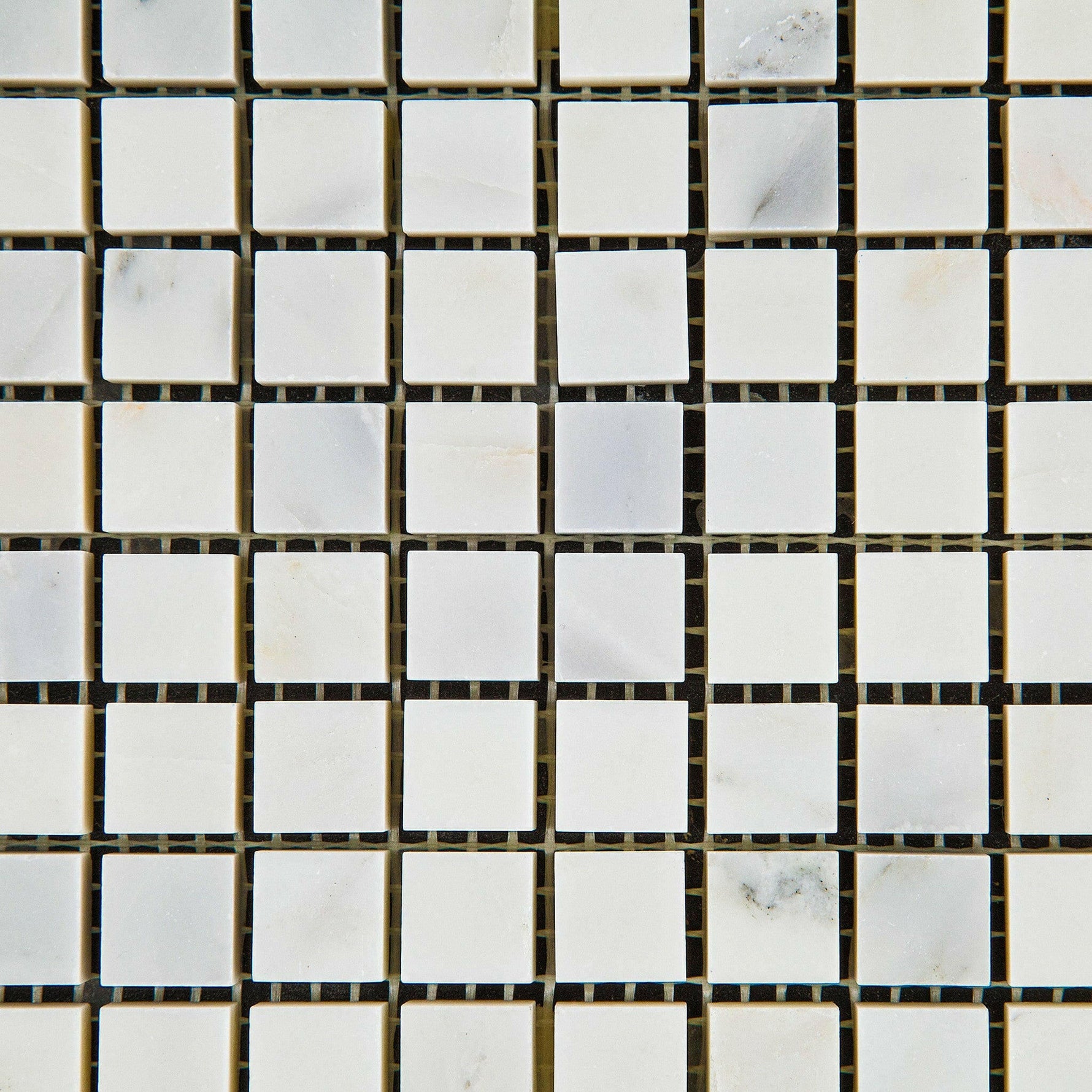5/8x5/8 Oriental White / Asian Statuary Marble Polished Mosaic Tile 5/8x5/8 Oriental White / Asian Statuary Marble Polished Mosaic Tile - American Tile Depot