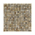 5/8x5/8 Philadelphia Travertine Tumbled Mosaic Tile 5/8x5/8 Philadelphia Travertine Tumbled Mosaic Tile - American Tile Depot