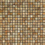 5/8x5/8 Scabos Travertine Polished Mosaic Tile 5/8x5/8 Scabos Travertine Polished Mosaic Tile - American Tile Depot