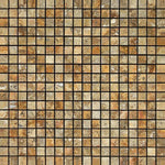 5/8x5/8 Scabos Travertine Polished Mosaic Tile 5/8x5/8 Scabos Travertine Polished Mosaic Tile - American Tile Depot