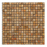 5/8x5/8 Scabos Travertine Tumbled Mosaic Tile 5/8x5/8 Scabos Travertine Tumbled Mosaic Tile - American Tile Depot