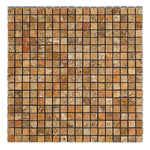 5/8x5/8 Scabos Travertine Tumbled Mosaic Tile 5/8x5/8 Scabos Travertine Tumbled Mosaic Tile - American Tile Depot