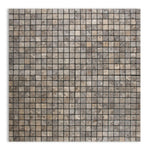 5/8x5/8 Silver Travertine Tumbled Mosaic Tile 5/8x5/8 Silver Travertine Tumbled Mosaic Tile - American Tile Depot