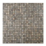 5/8x5/8 Silver Travertine Tumbled Mosaic Tile 5/8x5/8 Silver Travertine Tumbled Mosaic Tile - American Tile Depot