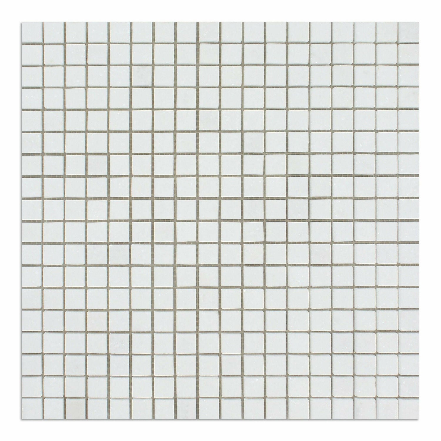5/8x5/8 Thassos White Marble Honed Mosaic Tile 5/8x5/8 Thassos White Marble Honed Mosaic Tile - American Tile Depot