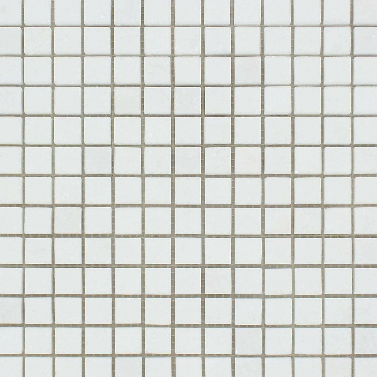 5/8x5/8 Thassos White Marble Polished Mosaic Tile 5/8x5/8 Thassos White Marble Polished Mosaic Tile - American Tile Depot
