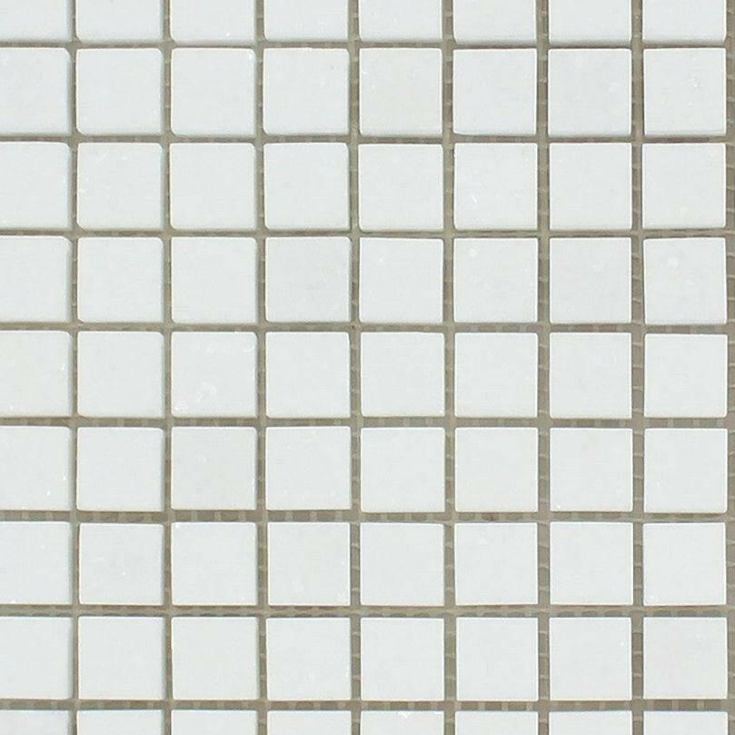 5/8x5/8 Thassos White Marble Polished Mosaic Tile 5/8x5/8 Thassos White Marble Polished Mosaic Tile - American Tile Depot