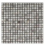 5/8x5/8 Tundra Gray (Atlantic Gray) Marble Honed Mosaic Tile 5/8x5/8 Tundra Gray (Atlantic Gray) Marble Honed Mosaic Tile - American Tile Depot