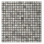 5/8x5/8 Tundra Gray (Atlantic Gray) Marble Honed Mosaic Tile 5/8x5/8 Tundra Gray (Atlantic Gray) Marble Honed Mosaic Tile - American Tile Depot