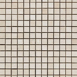 5/8x5/8 White Pearl / Botticino Marble Polished Mosaic Tile 5/8x5/8 White Pearl / Botticino Marble Polished Mosaic Tile - American Tile Depot