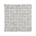 5/8x5/8 White Pearl / Botticino Marble Tumbled Mosaic Tile 5/8x5/8 White Pearl / Botticino Marble Tumbled Mosaic Tile - American Tile Depot
