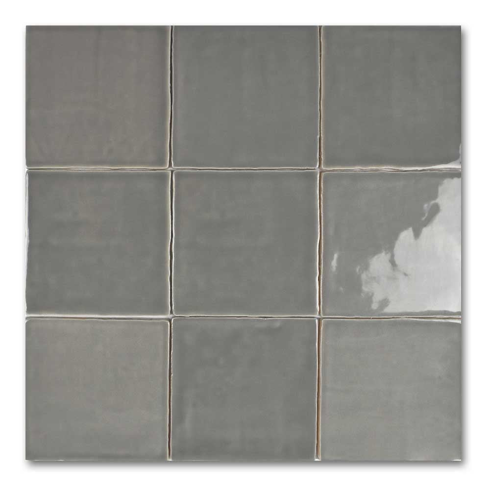 5×5 Miami Plata Glossy Ceramic Wall Tile