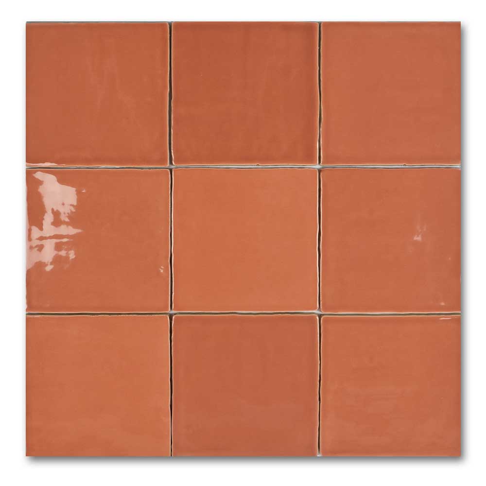 5×5 Miami Salmon Glossy Ceramic Wall Tile