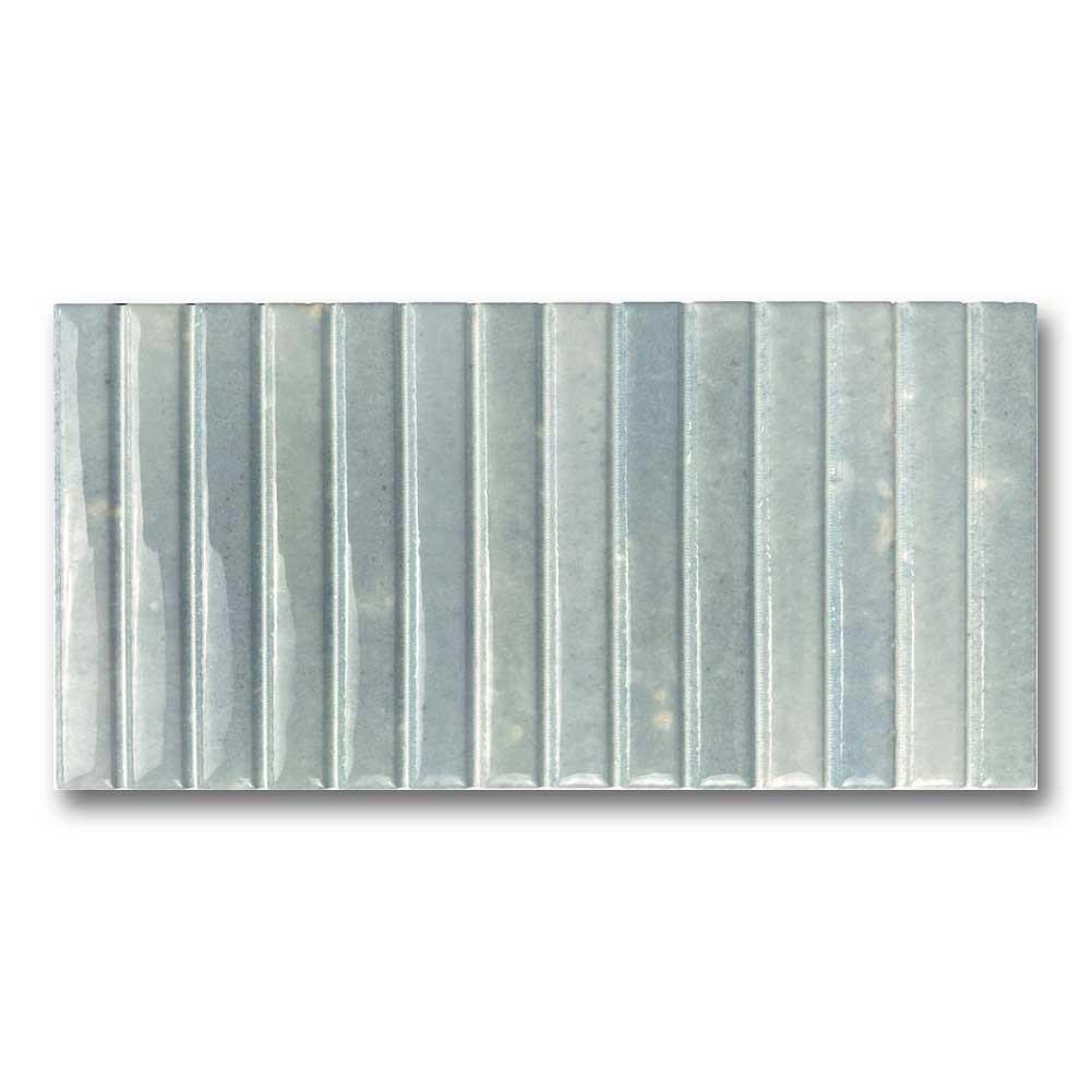 5x9 Split Aqua Glossy Ceramic Wall Tile 5x9 Split Aqua Glossy Ceramic Wall Tile - American Tile Depot