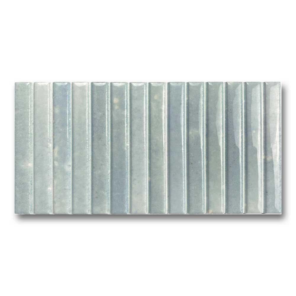 5x9 Split Aqua Glossy Ceramic Wall Tile 5x9 Split Aqua Glossy Ceramic Wall Tile - American Tile Depot