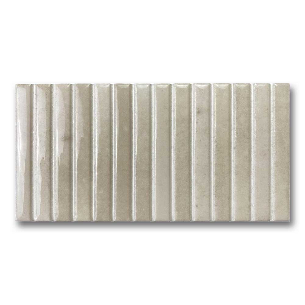 5x9 Split Beige Glossy Ceramic Wall Tile