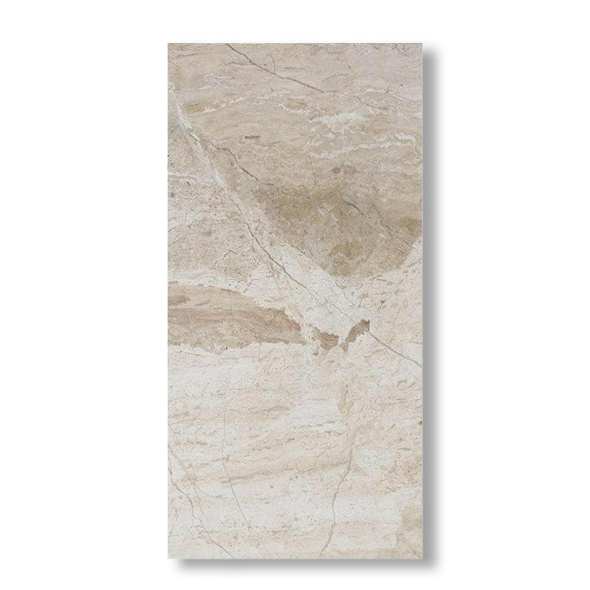 6x12 Diano Royal (Queen Beige) Marble Polished Tile - American Tile Depot