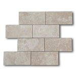 6x12 Durango Cream Travertine Filled & Honed Tile 6x12 Durango Cream Travertine Filled & Honed Tile - American Tile Depot