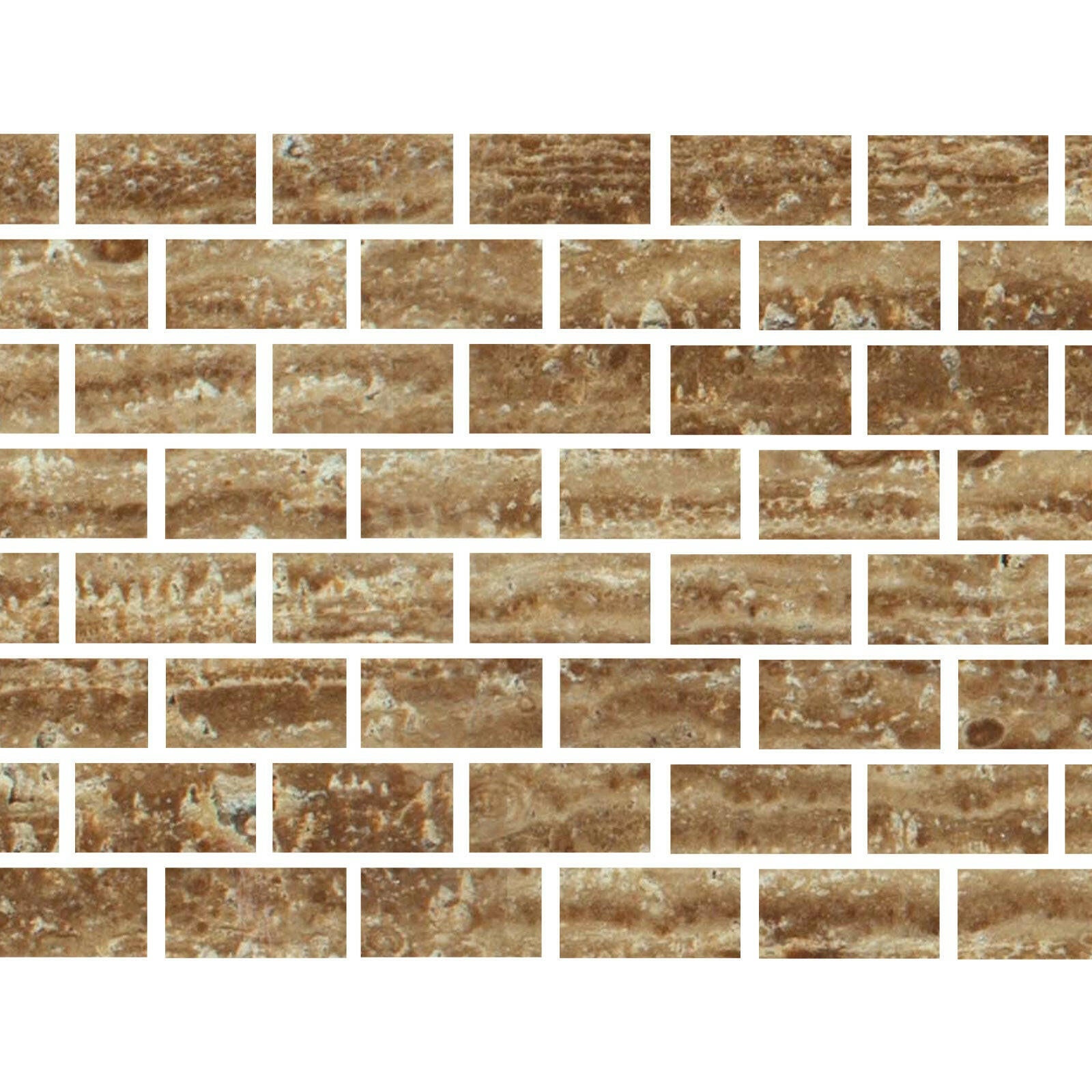 Special Cut | 6x12 Noce Exotic Travertine (Vein-Cut) Filled & Polished Tile Special Cut | 6x12 Noce Exotic Travertine (Vein-Cut) Filled & Polished Tile - American Tile Depot