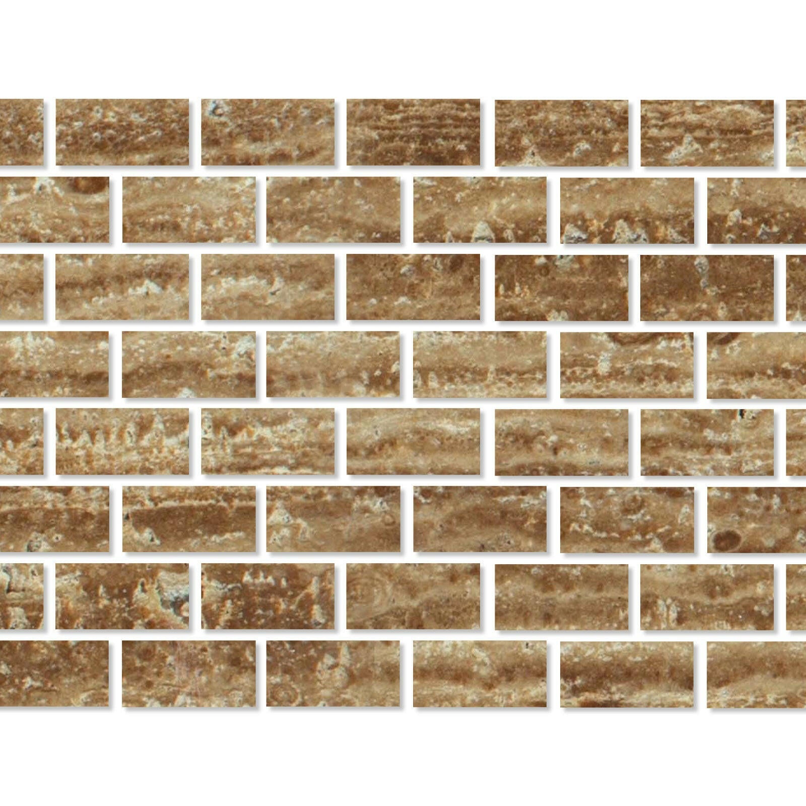 Special Cut | 6x12 Noce Exotic Travertine (Vein-Cut) Filled & Polished Tile Special Cut | 6x12 Noce Exotic Travertine (Vein-Cut) Filled & Polished Tile - American Tile Depot