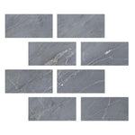 6x12 Bardiglio Imperiale Marble Polished Tile-American Tile Depot