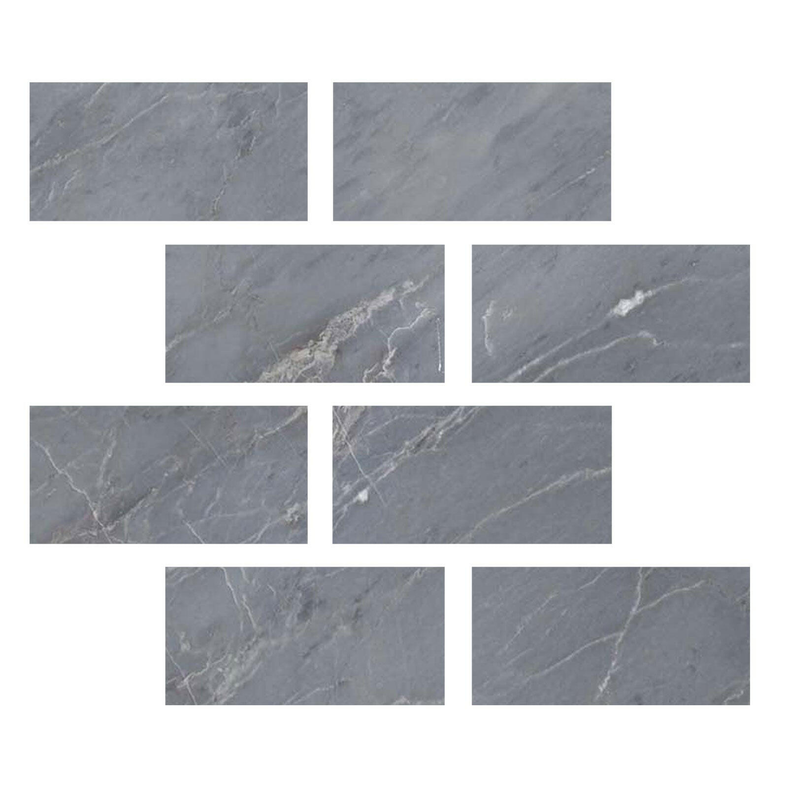 6x12 Bardiglio Imperiale Marble Polished Tile-American Tile Depot