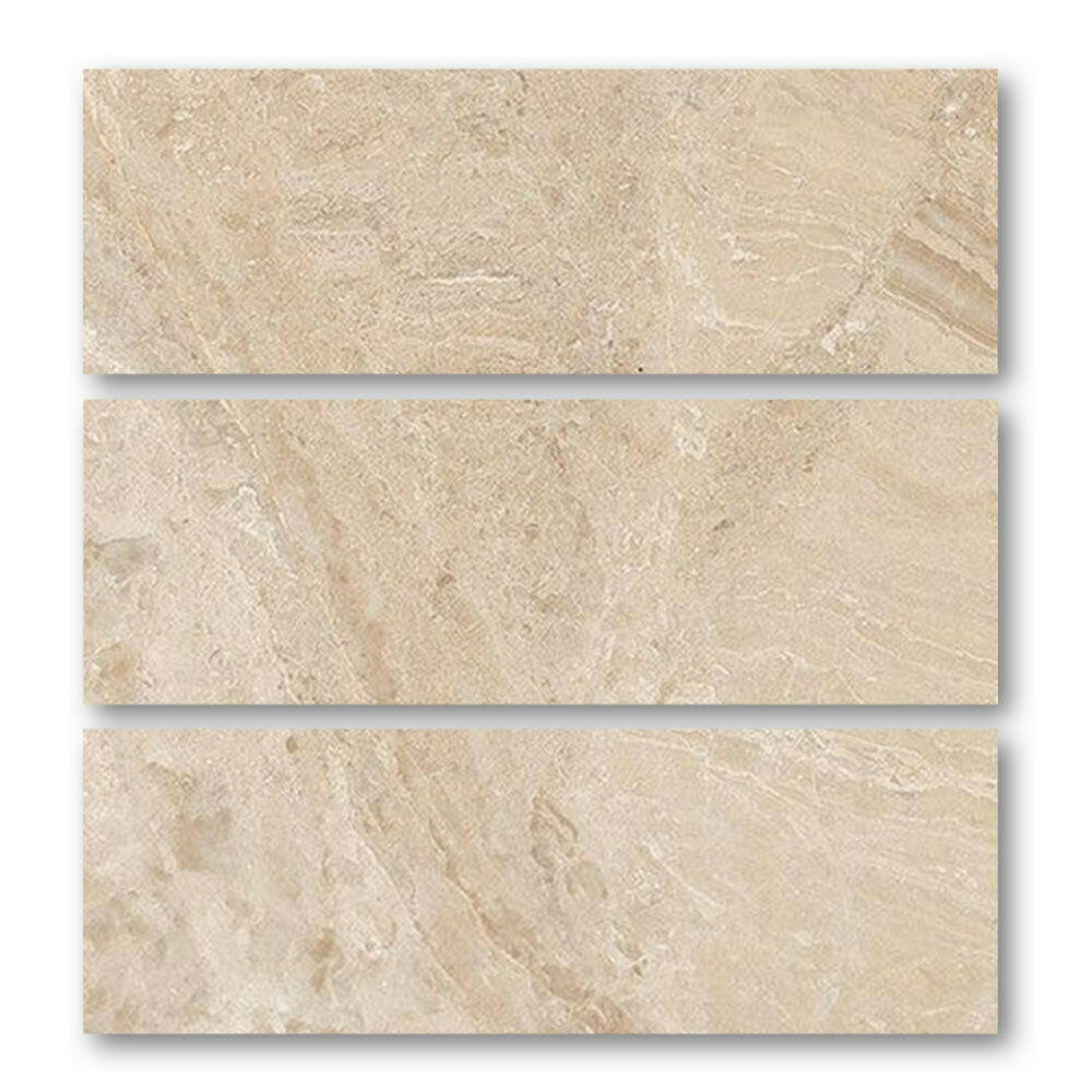 Special Cut | 6x18 Diano Royal (Queen Beige) Marble Honed Tile