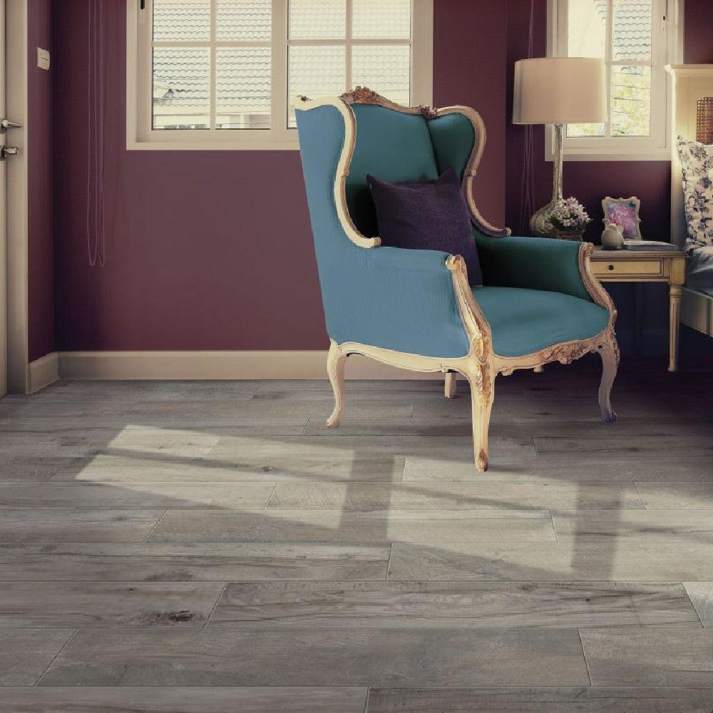 6x36 Floreth Vintage Grey Matte Wood Look Porcelain Tile 6x36 Floreth Vintage Grey Matte Wood Look Porcelain Tile - American Tile Depot