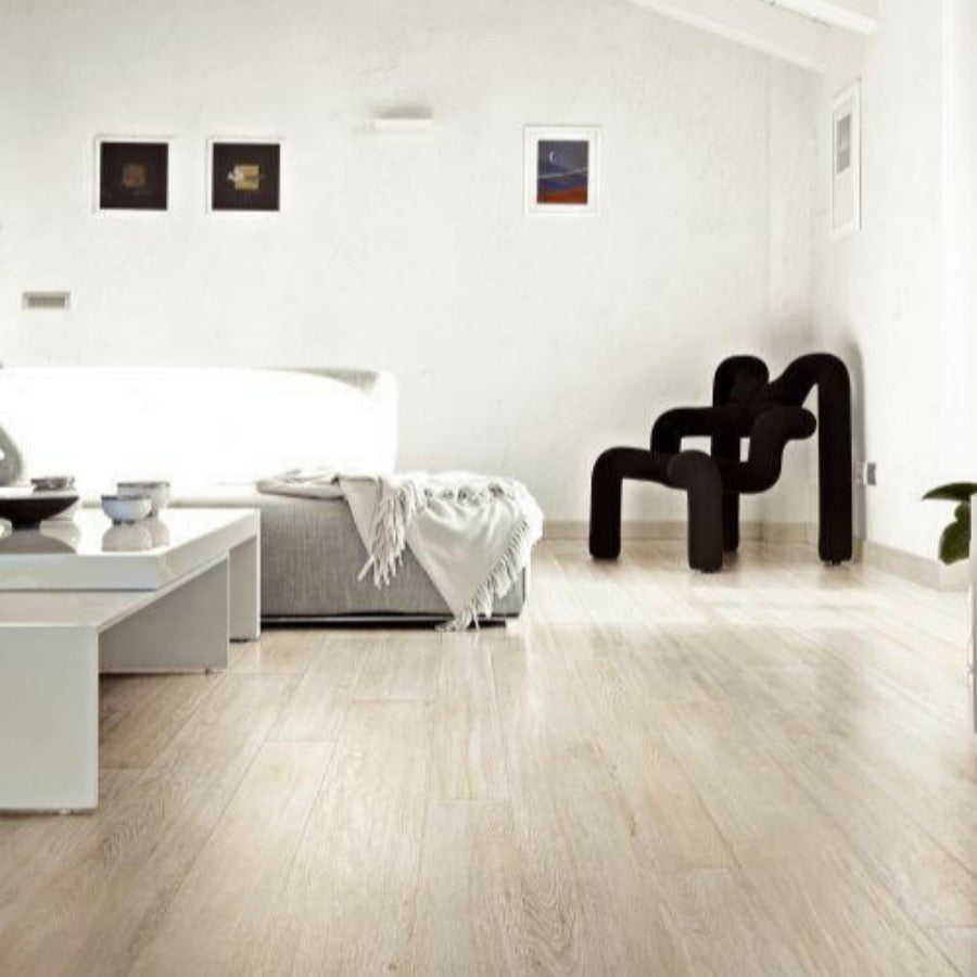6x36 Marmora White Matte Wood Look Porcelain Tile 6x36 Marmora White Matte Wood Look Porcelain Tile - American Tile Depot