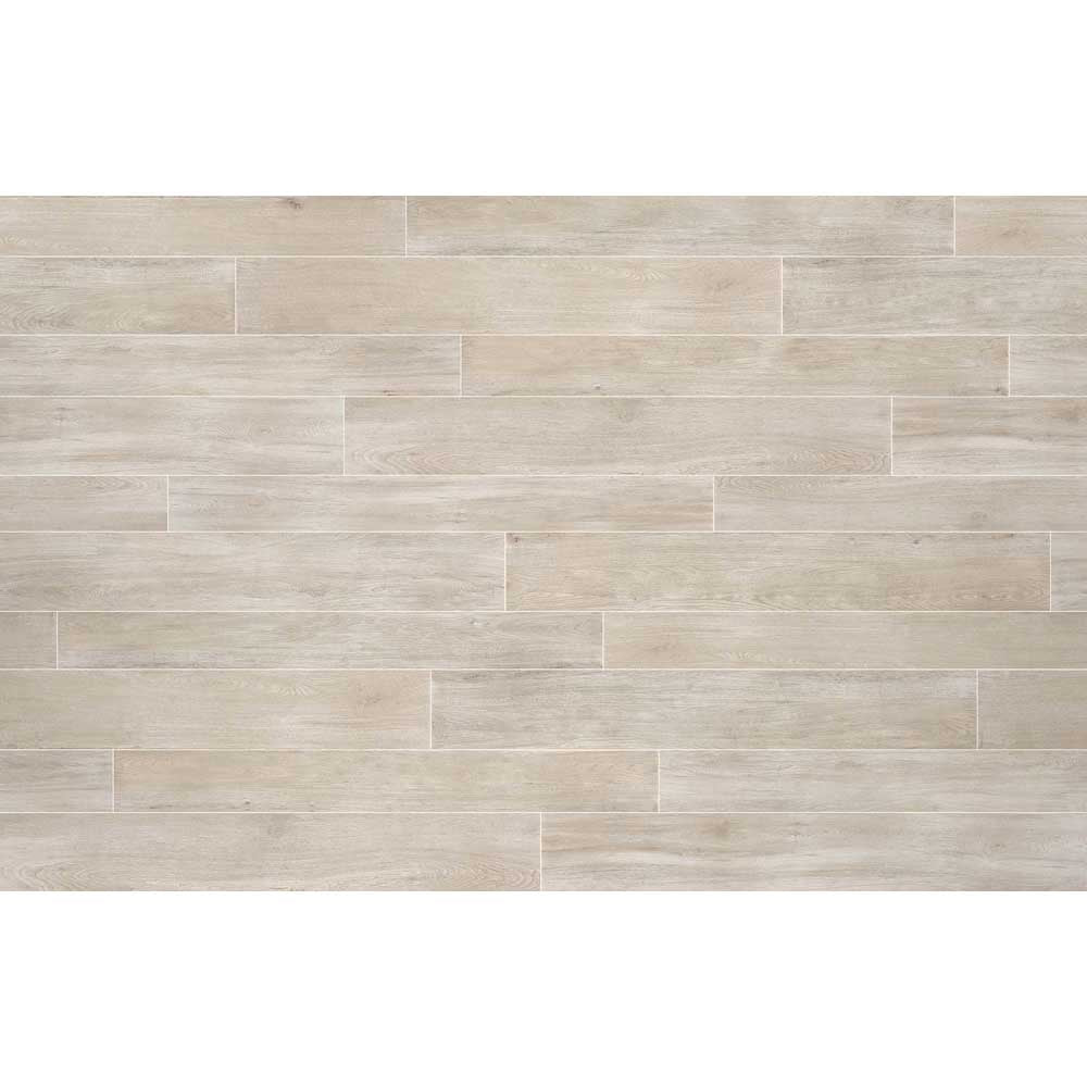 6x36 Marmora White Grip R11 Wood Look Porcelain Tile