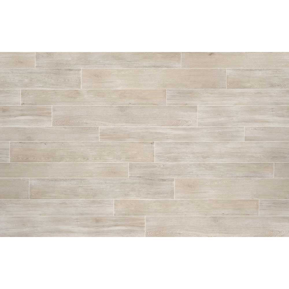 6x36 Marmora White Grip R11 Wood Look Porcelain Tile