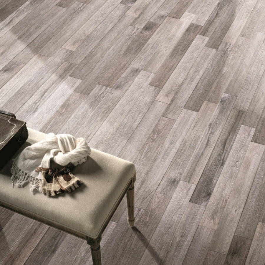 6x36 Sylvora Grey Matte Wood Look Porcelain Tile 6x36 Sylvora Grey Matte Wood Look Porcelain Tile - American Tile Depot