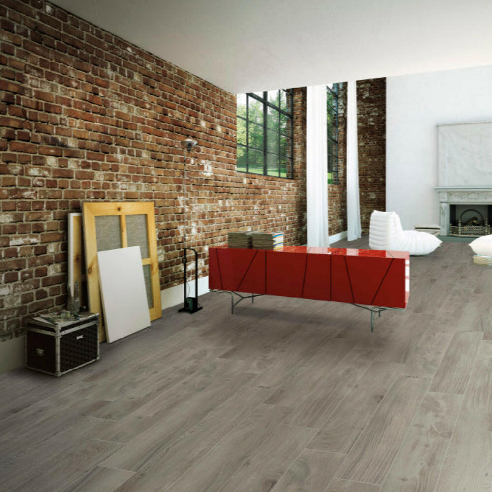 6x40 Temporra Grey Matte Wood Look Porcelain Tile 6x40 Temporra Grey Matte Wood Look Porcelain Tile - American Tile Depot