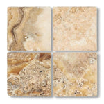 6x6 Antico Onyx Travertine Tumbled Tile - American Tile Depot