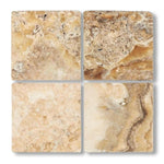 6x6 Antico Onyx Travertine Tumbled Tile - American Tile Depot