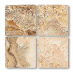 6x6 Antico Onyx Travertine Tumbled Tile - American Tile Depot