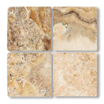 6x6 Antico Onyx Travertine Tumbled Tile - American Tile Depot