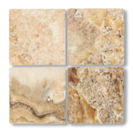 6x6 Antico Onyx Travertine Tumbled Tile - American Tile Depot