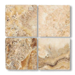 6x6 Antico Onyx Travertine Tumbled Tile - American Tile Depot