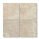 6x6 Cappuccino Marble Tumbled Tile - American Tile Depot