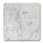 6x6 Carrara White Marble Tumbled Tile - American Tile Depot
