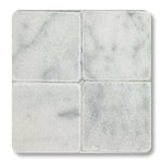 6x6 Carrara White Marble Tumbled Tile - American Tile Depot