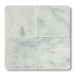 6x6 Carrara White Marble Tumbled Tile - American Tile Depot