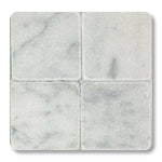 6x6 Carrara White Marble Tumbled Tile - American Tile Depot