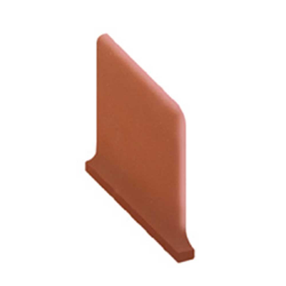 6x6 Colonial Red Matte Quarry Left Outside Cove Base 6x6 Colonial Red Matte Quarry Left Outside Cove Base - American Tile Depot