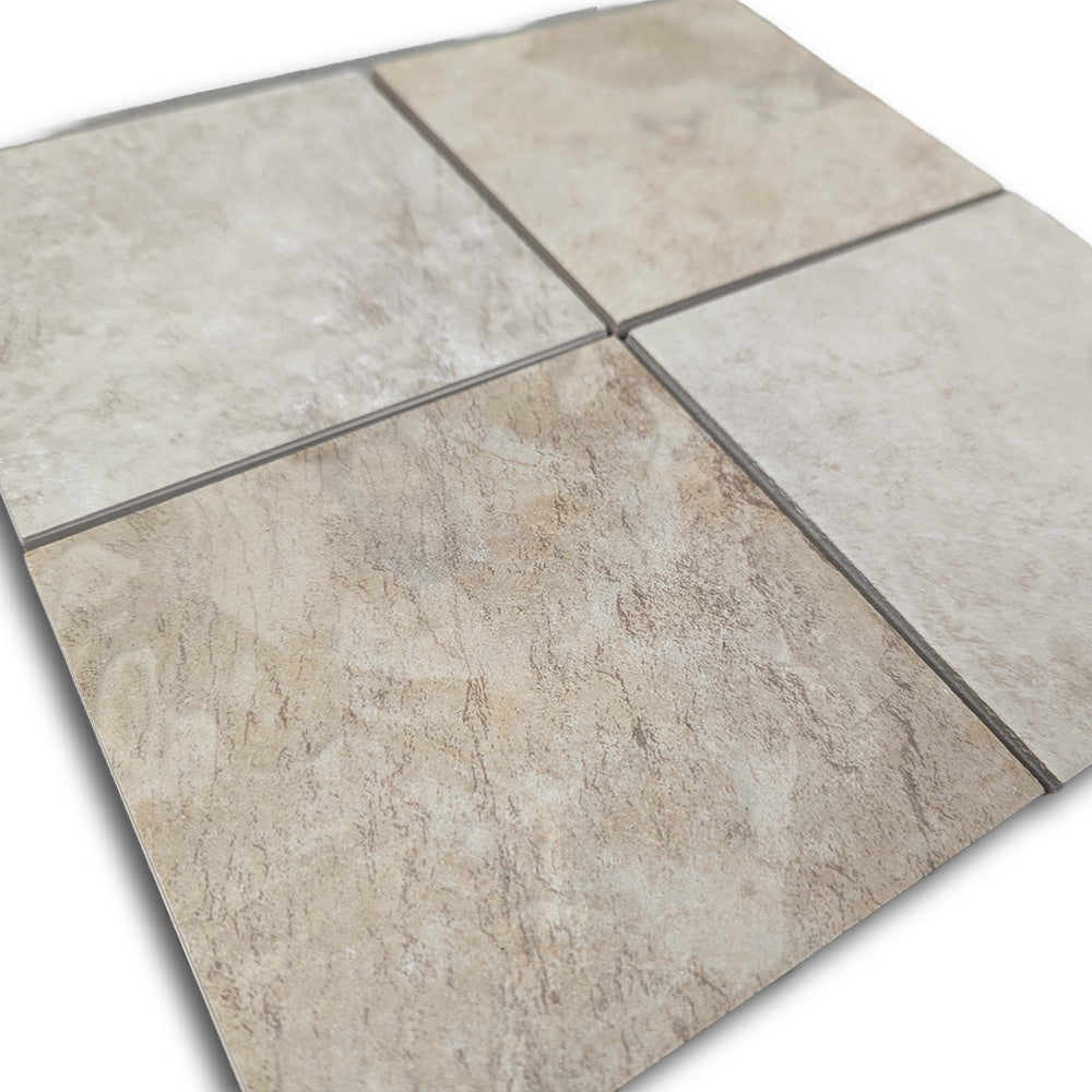 CLEARANCE – 6x6 Continental Slate Egyptian Beige Matte Ceramic Tile