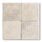 6x6 Crema Marfil Marble Tumbled Tile - American Tile Depot