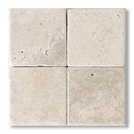6x6 Crema Marfil Marble Tumbled Tile - American Tile Depot