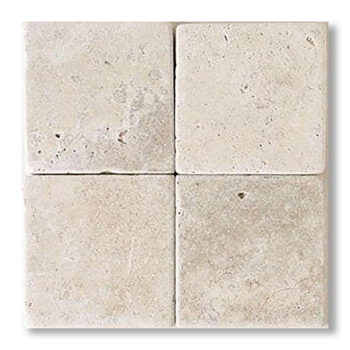 6x6 Crema Marfil Marble Tumbled Tile - American Tile Depot